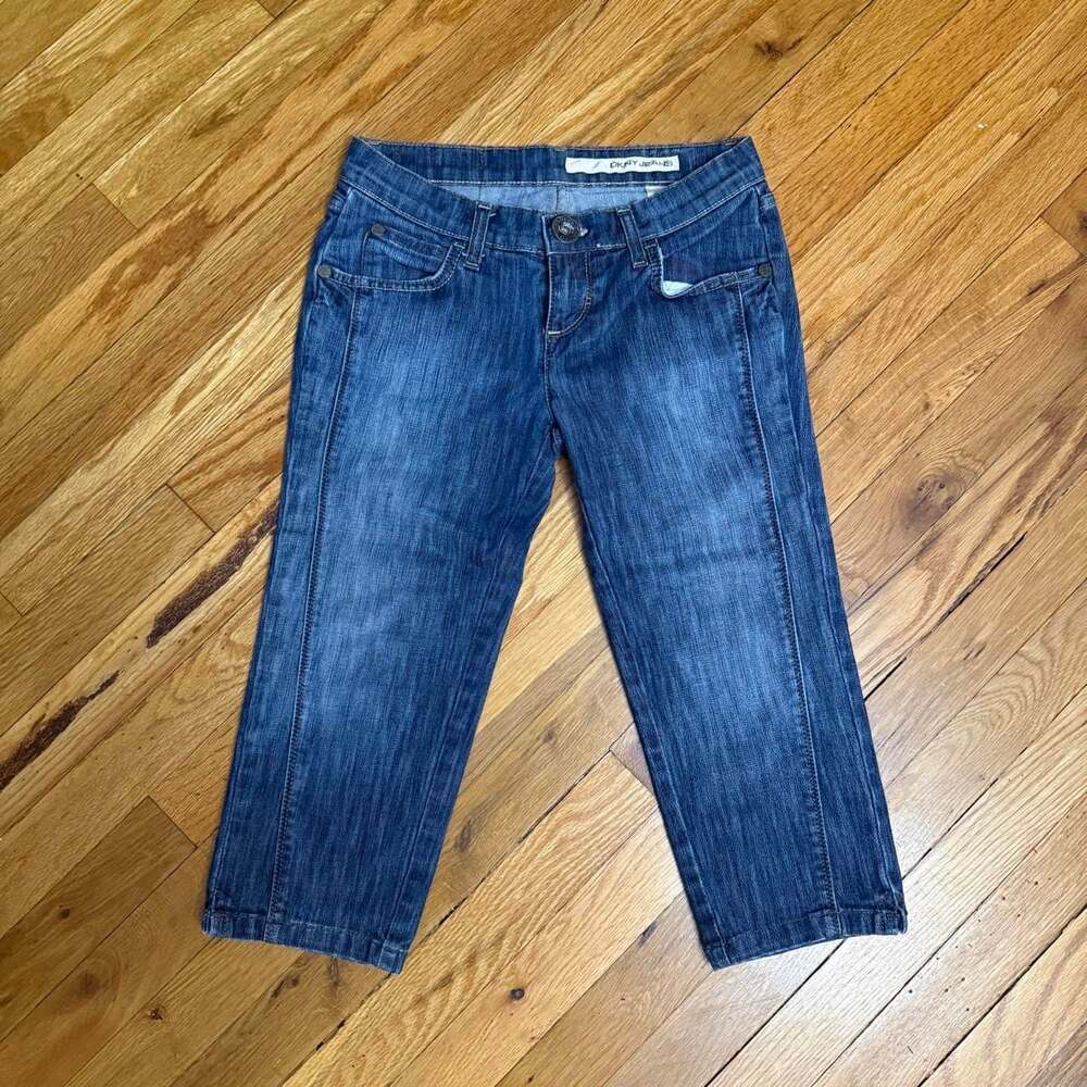 DKNY Jeans Cropped Capri Jeans Women Size 1 Medium Wash Denim